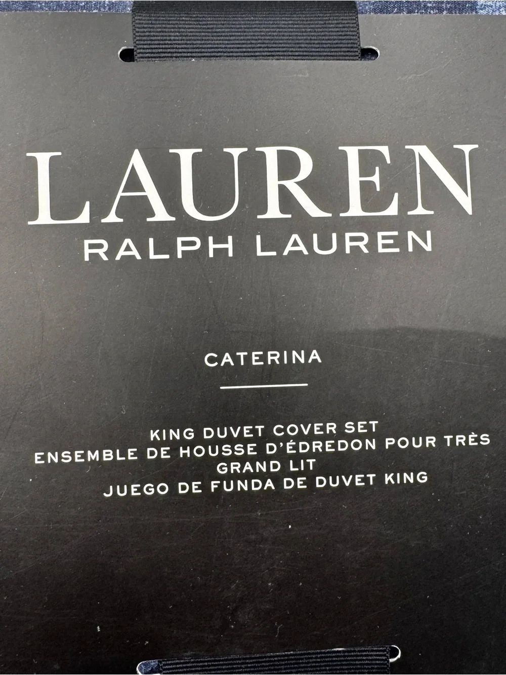 RALPH LAUREN Caterina Reversible 3-Pc Duvet Cover Set King Navy Multi $470